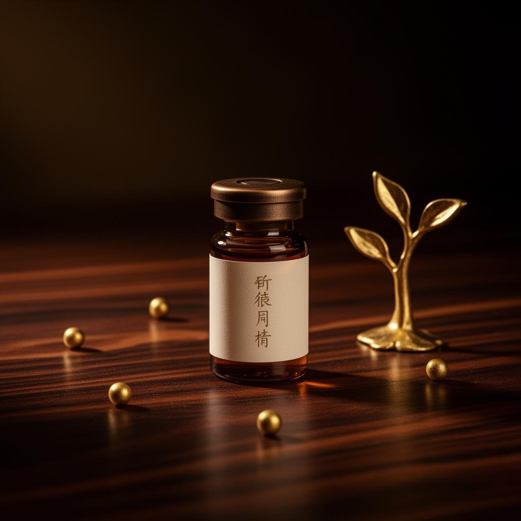 JUNSUI Saisei — The Renewal — single ampoule editorial photograph.